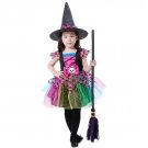 Child Halloween Witch Costume For Girl Carnival Cosplay Fancy Dress Kid Stage Performance Uniform