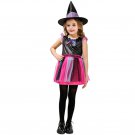 Kids Halloween Witch Costumes For Girl Child Stage COS Uniform Carnival Cosplay Fancy Dress