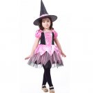 Halloween Witch Costumes For Girl Child Stage COS Uniform Kids Carnival Cosplay Fancy Dress