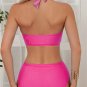 Sexy Brazilian Bikinis Sequin Striped Swimming Costume Bathers Swimsuit Criss Cross Lady Swimwear