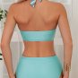 Sequin Striped Swimming Costume Sexy Brazilian Bikinis Bathers Swimsuit Criss Cross Lady Swimwear