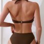 Brazilian Halter Bikinis Set Lady Swimwear Sexy Bandeau Swimming Costume Low Waist Bathers