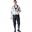 Halloween Vampire Baron Costume Gothic Carnival Cosplay Evil Hell Ghost Outfits