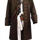 Movie Pirates of the Caribbean Costume Captain Jack Sparrow Cosplay Uniform Carnival Outfit