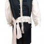 Movie Pirates of the Caribbean Costume Captain Jack Sparrow Cosplay Uniform Carnival Outfit