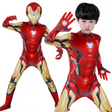 Iron Man Costume For Kid Halloween Cosplay Super Hero Uniform PQ19198G