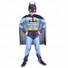 Kid Batman Costume Halloween Bat Man Jumpsuit Child Carnival Cosplay Superhero Uniform