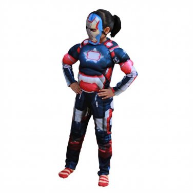Halloween Super Hero Costume Carnival Cosplay Iron Man Jumpsuit Superhero Uniform