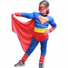 Teen Superman Costumes Girls Super Hero Outfit Kid American Anime Superhero Uniform