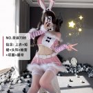 Christmas Bunny Costume Santa Claus Cosplay Fancy Dress Rabbit Carnival COS Uniform