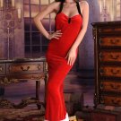 Miss Santa Claus Gown Sexy Christmas Velvet Fancy Dress Xmas Costume