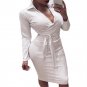 Sexy PU Mini Dress For Woman Faux Leather Party Dresses PVC Club Wear