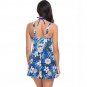 2024 Conservative Split Swimsuit Womens European and American Swimwear Floral Print Tankini Set
