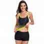 European Swimsuit Women's Gradient Color Swim Wear American Tankini Set