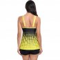 European Swimsuit Women's Gradient Color Swim Wear American Tankini Set