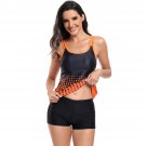 Gradient Color Retro Swimsuit Womens European Vintage Swim Wear American Tankini Set