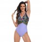 Quick-Drying Tahiti Print Swimwear Sexy Monokini One-Piece Bathing Suit Swimsuit for Women