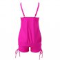 Solid Color Bathing Suit Loose Lantern Tankini Set For Women Female Plus Size Swimwear