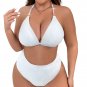 Plus Size Triangle Bikinis Fat Women Oversize Swimwear Push Up Bathing Suit PQ23204