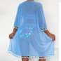 3PCS Triangle Bikini with Smock Women Digital Print Swimwear Female Vintage Bathing Suit