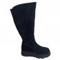 Disabled Casual Cow Fleece Boots Women Handicapped Zipper Boots Knee High Shoes
