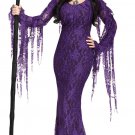 Carnival Sorceress Outfit Halloween Purple Witch Costume For Woman Stage Fancy Dress