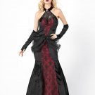 Gothic Vampire Costume Halloween Women Coplay Witch Uniform PQ7267