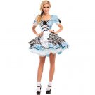 Alice in Wonderland Costume Carnival  France Maid Uniform Classic Cosplay Fancy Dress PQ1901