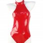 Plus Size 3XL Valentine Vinyl Clubwear PU Teddies Sexy Wetlook Latex Bodysuit for Women