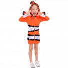 Kid Carnival Nemo Clownfish Costume Children Clown Fish Cosplay Fancy Dress for Halloween