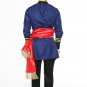 Halloween Man Cosplay Fancy Dress Medieval General Robert E.Lee Costume with Hat