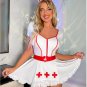 Woman Carnival Nurse Uniform Halloween Cosplay Costume COS Fancy Dress