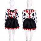 Halloween Horror Joker Costume For Girls Terrifier Uniform Clown Fancy Dress