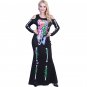 Witch Cosplay Fancy Dress Halloween Colorful Skeleton Vampire Costume For Woman