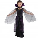 Halloween Black Vampire Costume For Girls Carnival Witch Cosplay Fancy Dress