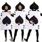 Child Block COS Outfit Teen Spades Halloween Cosplay Uniform Kid Carnival Poker Costume