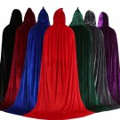 Halloween Cloak Witch Wizard Cloak For Children Adult Carnival Velvet Cloak PQ9006