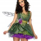 Carnival Green Elf Cosplay Fancy Dress Halloween Outfit Nymph Sexy Princess Costume