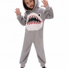 Girls Halloween Cute Shark Costume for Children Marine Life Jumpsuit