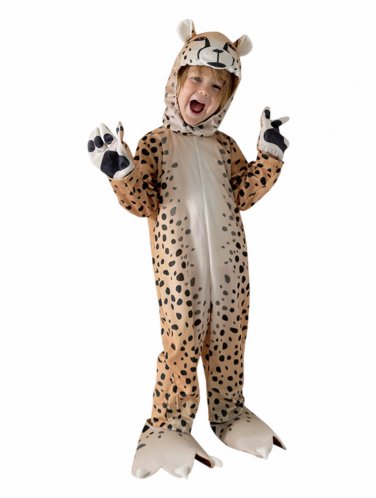 Carnival Leopard Costume for Kid Halloween Baby Cute Animal Jumpsuit Cheetah Cos Outfit