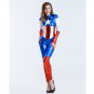 Captain America Jumpsuit Super Hero Bodysuit Superhero Halloween Costume