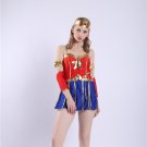American Anime Superhero Costume Wonder Woman Uniform Super Hero Fancy Dress