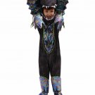 Ancient Times Dilophosaurus Costume Halloween Dinosaur Outfit Kid Carnival Animal Jumpsuit