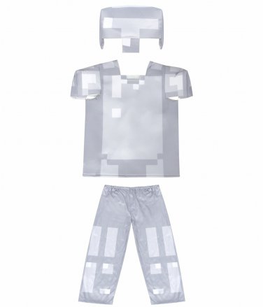 Child Halloween Iron Helmet Jumpsuit Sandplay Game Costume for Kid Carnival Cosplay Outfits
