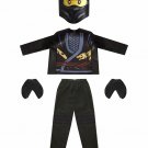 Kid Black Phantom Ninja Costume for Teen Halloween Outfits Carnival Cosplay Uniform