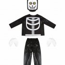 Halloween Skeleton Block Man Costume for Kid COS Outfits Carnival Cosplay Uniform