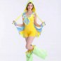 Faux Fur Parrot Costume Carnival Bird Uniform Cos Plush Animal Outfit PQ1645