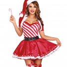 Christmas Lustrous Lollipop Costume Santa Gift Beautiful Fancy Dress