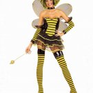 Halloween Bee Fancy Dress Carnival Cosplay Outfit Sexy Honeybee Costume With Wing PQ32