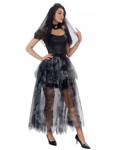 Vampire Fancy Dress Ghost Bride Uniform Halloween COS Costume PQ99091